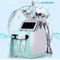 Nouveauté : Machine Hydra à bulles d'hydrogène et d'oxygène 6 en 1 avec analyseur de peau, hydrodermabrasion, appareil de nettoyage facial en profondeur