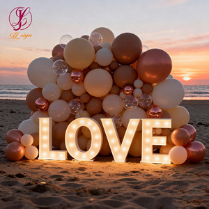 Lettres lumineuses personnalisées <span class=keywords><strong>OH</strong></span> BABY 3FT 4FT, en métal, imperméables, pour décoration de fête en extérieur - Product Image 6
