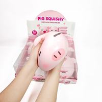 Nouveauté : Adorable cochon rose géant à presser – Jouet sensoriel anti-stress doux et moelleux – Cadeau de fête