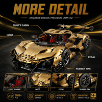 TGL T5012C MOC, Modelo de Coche Deportivo, Bloques de Construcción para Armar, Rompecabezas, Juguetes de Exhibición para Niños y Adultos, Regalo, 3668 Piezas