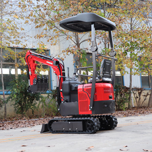 Mini-excavatrice sur chenilles multifonction certifiée CE Chine, 1 tonne, avec moteur, pompe et PLC haute efficacité, garantie 1 an sur le moteur - Product Image 6