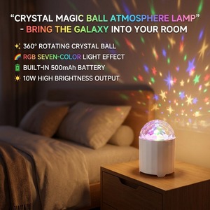 Projecteur <span class=keywords><strong>Ciel</strong></span> Étoilé LED Moderne avec Haut-Parleur, Lampe d'Ambiance Romantique Rechargeable USB/Batterie pour Couples - Product Image 5