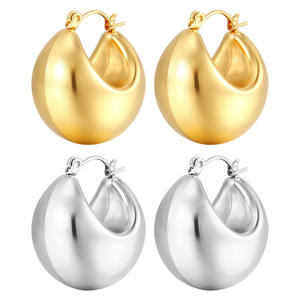 의료용 <span class=keywords><strong>316L</strong></span> 스테인레스 스틸 팬시 후프 귀걸이 할인 저렴한 클립 1 귀걸이 보석 - Product Image 3