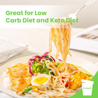 Vente en gros de pâtes Keto sans gluten et sans calories, spaghetti de konjac, nouilles instantanées Shirataki, repas instantané