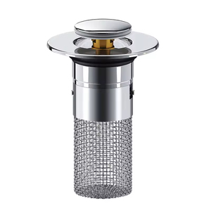 Press up Drain Stopper Anti-clog Filter <b>Mesh</b> Core Deodorant <b>Insect</b>-proof Bathroom Basin Drain Plug Accessories - Product Image 2