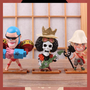Set di 10 Statuette Collezionabili One Piece: Monkey <span class=keywords><strong>D</strong></span> Luffy, Roronoa Zoro, Boa Hancock, Regalo Ornamentale di Alta Qualità in Versione Q - Product Image 2