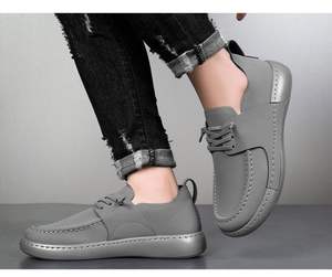 2026 Men's Loafers From the <strong>UK</strong> Casual Lazy Fashionable and Comfortable with Stitching Design Summer Wholesale - Product Image 6