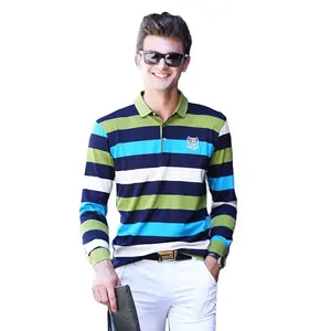 Sıcak satış erkekler nakış logosu Polo gevşek Fit T gömlek yüksek kaliteli kaburga malzeme yaka ve manşet kısa kollu Polo T Shirt