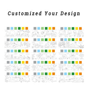 Jouets Montessori personnalisés livre de coloriage à l'eau peinture éducative avec de l'eau art pour les enfants cadeau d'<span class=keywords><strong>anniversaire</strong></span> en papier - Product Image 5