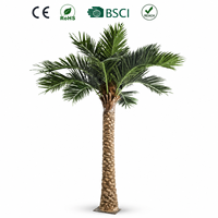 Arbre artificiel géant ignifuge de 3 à 10 m pour intérieur, faux palmier, faux cocotier, grand arbre décoratif, centre commercial