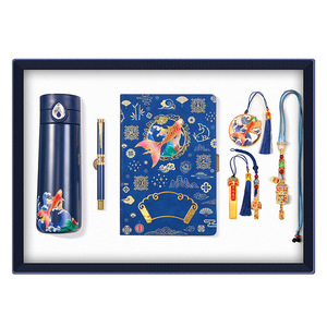 商务礼品套装保温杯笔记本镀金特别版银行保险公司在活动纪念品中使用 - Product Image 1