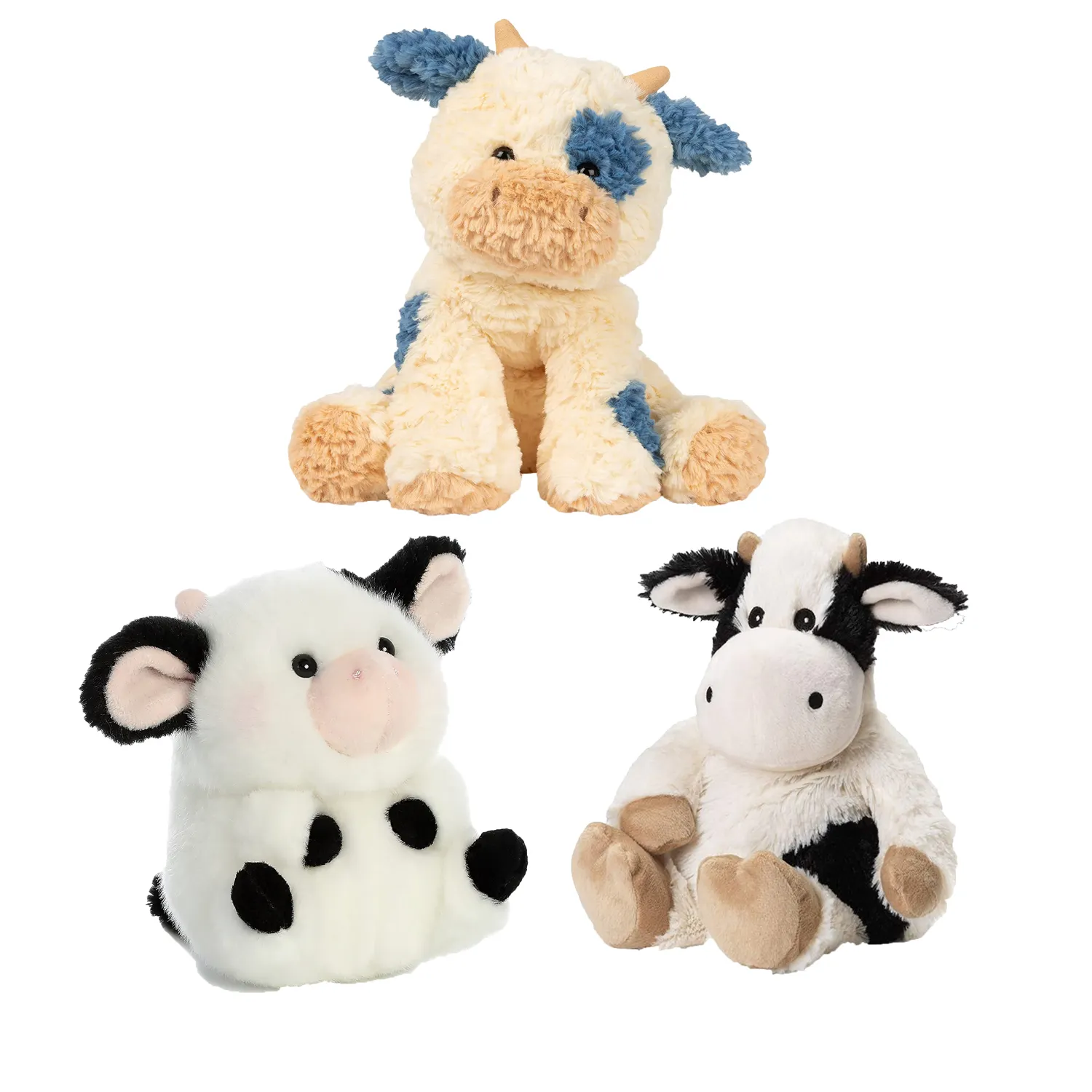 Custom Plush Cow Stuffed Animal Manufacturing Cow Stuffed Toys For Kids Birthday Gifts Customized Logo Doable