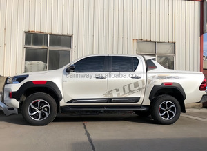 Embellecedor de puerta de coche blanco, Panel de moldura de carrocería de puerta, Placa de protección de puerta, piezas de carrocería, accesorios de coche para Hilux Revo Rocco 2021 - Product Image 5