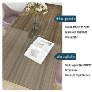 Pellicola Protettiva Autoadesiva Ecologica Xuanmei per Mobili, Adesivo Trasparente Ignifugo per Decorazione <span class=keywords><strong>Porte</strong></span> e Armadi - Product Image 4
