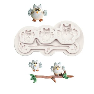 Owl Fondant Silicone <b>Mold</b> Baking Tools DIY Clay Plaster <b>Mold</b> Crafts Scented <b>Candle</b> <b>Mold</b> - Product Image 5