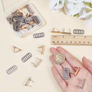 WADORN Sets Metal Blank Stamping Tags Colors Metal Oval Blank <b>Name</b> Labels With Shim Alloy DIY Handmade Logo Labels For Bag Jeans - Product Image 3