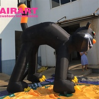Ballon gonflable chat noir sur le thème de la fête d'Halloween