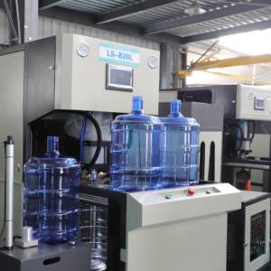 آلة نفخ الزجاجات شبه الأوتوماتيكية Thank Pack LS-B20L لزجاجات PP/PET بقطر أقصى 330 مم وارتفاع 600 مم مع محرك ومضخة ومحمل - Product Image 2