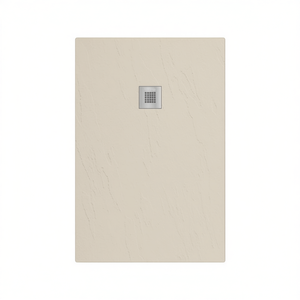 Plato de Ducha Rectangular 90 x 130 cm Blanco Superficie Antideslizante para Baño - Product Image 3