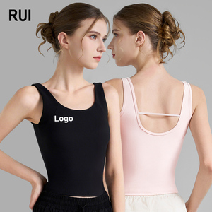 เสื้อกล้ามโยคะแบบร่องยี่ห้อ RUIQUWIN สำหรับผู้หญิง รองรับการออกกำลังกายได้ดี ระบายอากาศได้ดี ซับเหงื่อ เหมาะสำหรับวิ่ง ออกกำลังกาย และใส่ในยิม - Product Image 1
