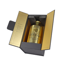 Vente en gros d'emballage magnétique de bouteille de vin avec logo imprimé EVA Insert personnalisé de luxe en papier de carton en verre boîte-cadeau de vin