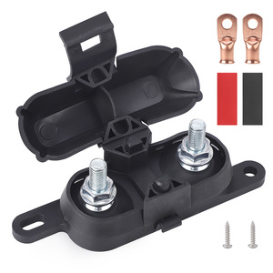 Portafusibles Tipo Perno 500A 8AWG a 1/0 AWG de Nylon Reforzado con Acero para Sistemas Eléctricos Automotrices - Product Image 1