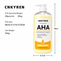 AHA Fruit Acid Bodylotion Vitamine E Vitamine C Verlichtende Hydraterende Hydroxyzuur Huidverzorgingslotion