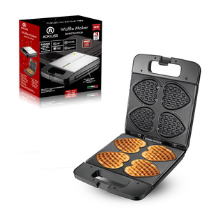 ACKILISS Piastra Elettrica Multifunzione a Doppio Lato per Toast e Waffle a Forma di Cuore, per Uso Domestico e in Auto - Product Image 2