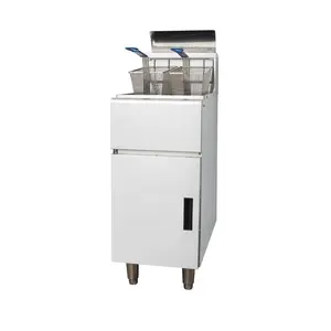 Gas Single Tank Two Baskets Free Standing Fried Chicken Fryer Machine/KFC Deep Fryer/Potato Chip Fryer