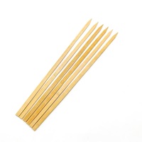 Brochettes en bambou de qualité alimentaire WS, jetables, faciles à nettoyer, pour kabob et barbecue, bâtonnets plats, plus de 12 pièces