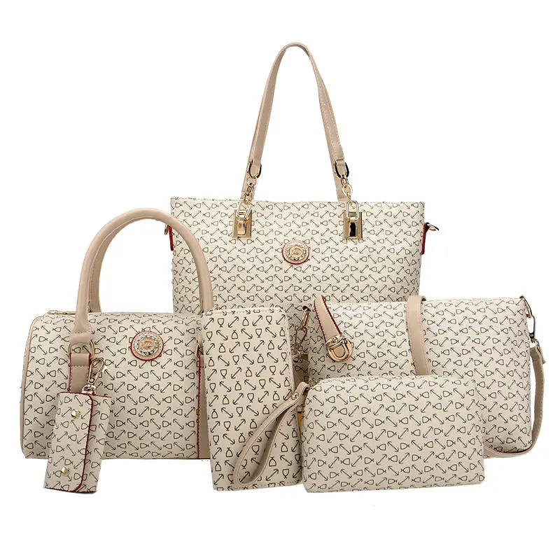 Nuevo bolso de las señoras de bolsos de las mujeres dama bolsas 6pcs bolsos de las mujeres con precio al por mayor