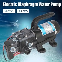Pompa Air elektrik DC 12V, pompa air Mini elektrik kelas makanan, pompa diafragma ganda untuk susu dengan pegangan