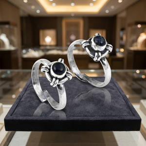 Art Palace Famous Design Amethyst Gemstone Silver Toe <b>Rings</b> 925 Sterling Silver Jewelry - Product Image 5