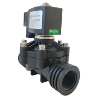 Vanne solénoïde à corps en plastique BRT-10-BPA 0-1.0MPa avec joint EPDM/VMQ pour l'agriculture et l'aquaculture