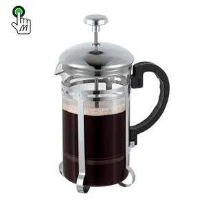 Coffee Presser French Press Plastic Handle Coffee Reusable Black Space Transparent French Press