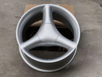 Серебристые 3-спицевые диски 5x100 5x114.3 17 дюймов для BMW E30 E36 M3 VW Golf GTI Mini Cooper, ретро-стиль, легкие, глубокий конкейв, комплект