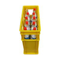Caisse de transport pour 10 bouteilles de gaz en aluminium, boîte de rangement pour bouteilles de soda, caisse de transport pour CO2