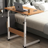 Bureau d'appoint relevable pour ordinateur portable, bureau paresseux pour lit, bureau mobile moderne et minimaliste en PVC