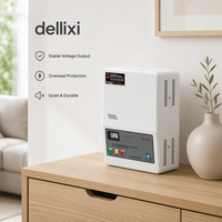 DELIXI monophasé 10000W stabilisateur de tension ca mural 3KVA 10KVA régulateur de puissance 50HZ pour un usage domestique