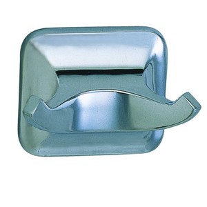 Bathroom Accessories Double Robe <b>Hook</b> Zinc Alloy Classic <b>Chrome</b> Wall Mounted - Product Image 1