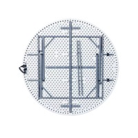 Table ronde pliable en plastique blanc pour banquet de mariage, tables et chaises pliantes pour événements