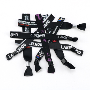 Tùy chỉnh Lễ Hội tổ chức sự kiện Ribbon vải ban nhạc cổ tay vòng đeo tay biểu tượng tùy chỉnh VIP vé không có thứ tự tối thiểu cho mục đích quảng cáo - Product Image 4