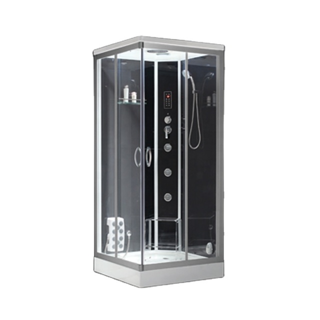 Bathroom Indoor Steam Sauna Room Combined Lighting Bath Rain Shower Kit Cabin Glass Enclosed