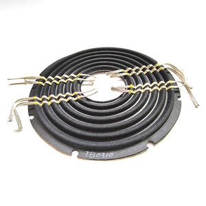 10インチ x 3インチ ノメックス3層スパイダー、ダブル織りティンセル付き、デュアルボイスコイル用フラットリード TB0310 - Product Image 2