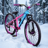 Vélo de montagne Dirt Jump de 26 pouces, cadre en carbone haute résistance, fourche à suspension avant, frein à disque, vélo tout-terrain
