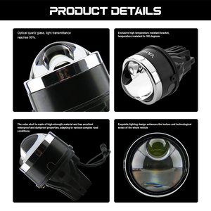 VAHID Meilleurs phares antibrouillard LED, phare antibrouillard à double faisceau, phare antibrouillard universel <span class=keywords><strong>Bi</strong></span> LED, lentille de phare antibrouillard, étanche IP68, pour Toyota / Honda / Ford / BMW - Product Image 5