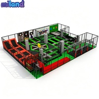 Produsen Taman Trampolin Petualangan Premium 500-1000 SQM untuk Pusat Rekreasi dengan Sistem Jaring Pengaman Anak