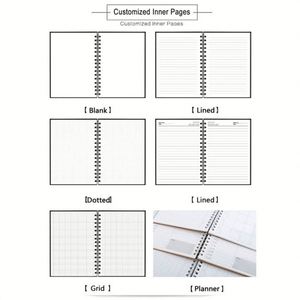 <b>Custom</b> Spiral Notebook with Paper Cover Printed Logo <b>Diary</b> Planner <b>Custom</b> Color A4 Size - Product Image 5