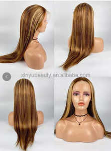 Cheveux Humain Naturel Ombre Perucas Humanas De 250 Densidad Super Thin Hd Peluca con malla frontal 1 pieza Cabello brasileño Largo transparente - Product Image 4