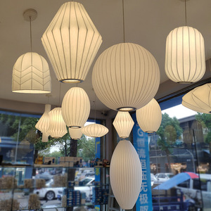 Lámparas Colgantes <span class=keywords><strong>de</strong></span> Estilo Moderno <span class=keywords><strong>de</strong></span> Seda para Iluminación Industrial, Ideales para Sala <span class=keywords><strong>de</strong></span> Estar, Vestíbulo <span class=keywords><strong>de</strong></span> <span class=keywords><strong>Hotel</strong></span>, Banquetes - Product Image 4